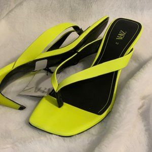 ZARA LIME GREEN SANDAL